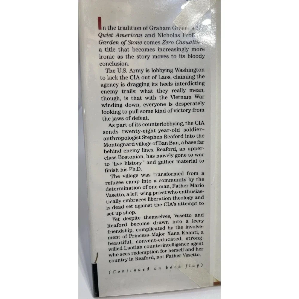 Zero Casualties A Novel By Tom‎ Jagninski 1991